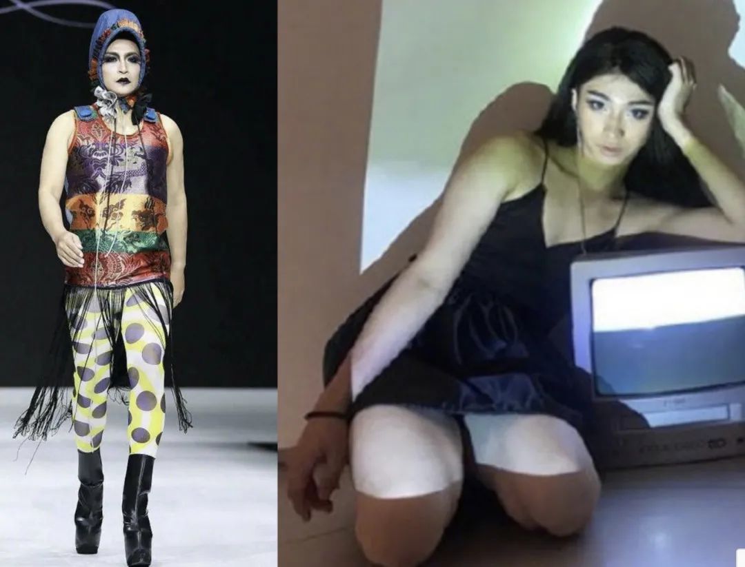 伊能静18岁儿子穿女装,妆容精致身材姣好,网友:下一个