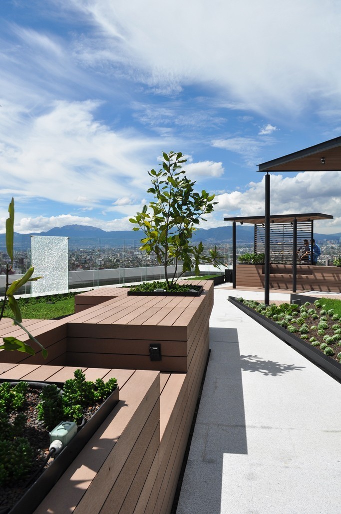 14个"花园屋顶"设计,选个顶楼配露台的房子,这样装好看极了