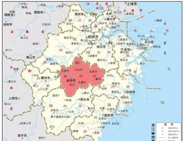 浙江是我国经济大省,纵观它所管辖的地级市,几乎都是靠近海岸,只有一