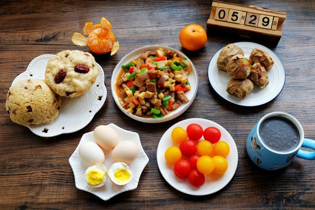 早餐,发糕,豆浆,食谱,健康早餐
