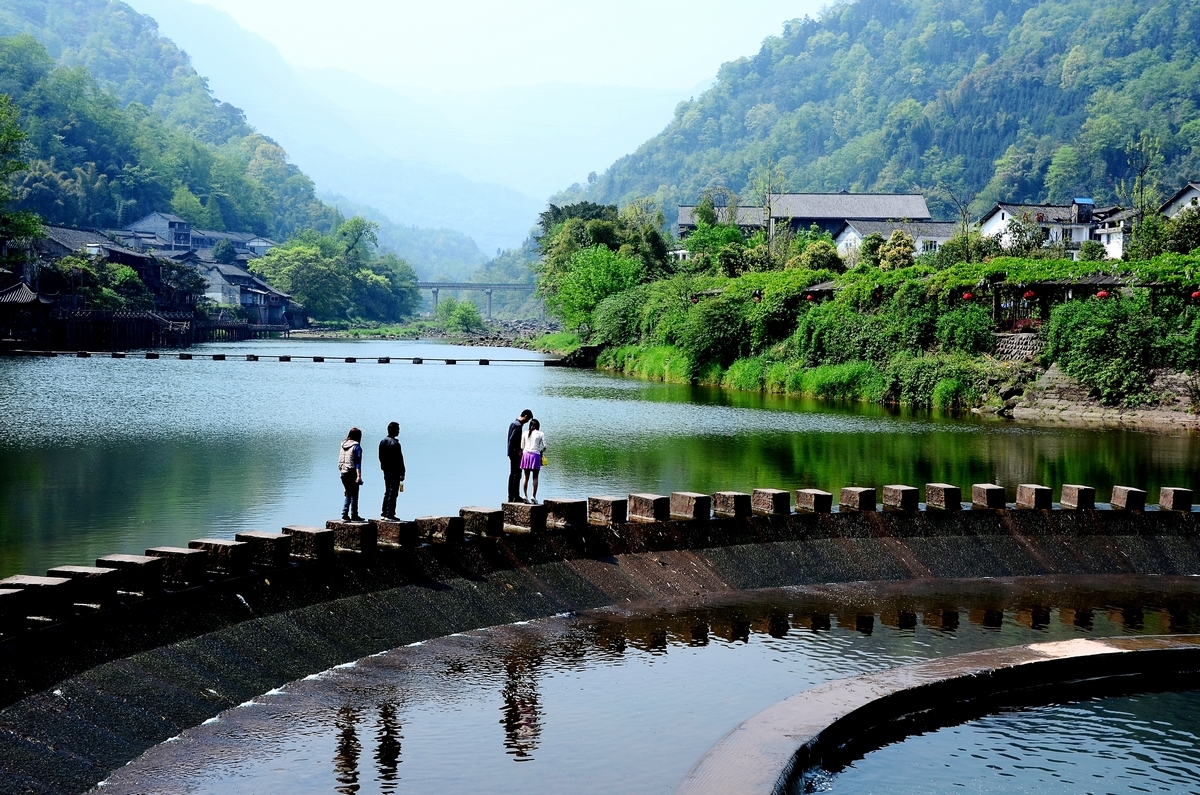 旅游景点,古镇,四川,古建筑,柳江古镇