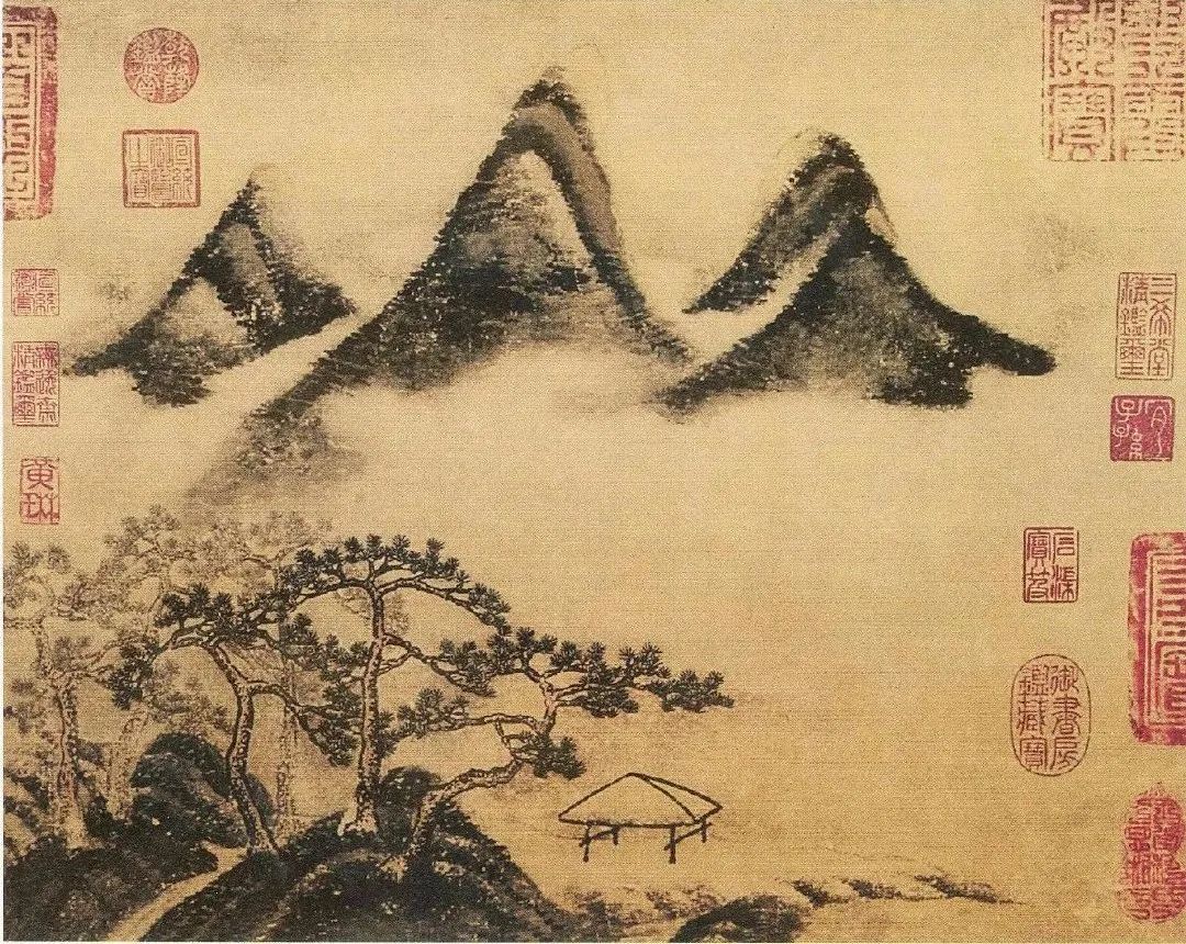 山水画,潇湘八景图,画家,米芾,潇湘夜雨,米友仁