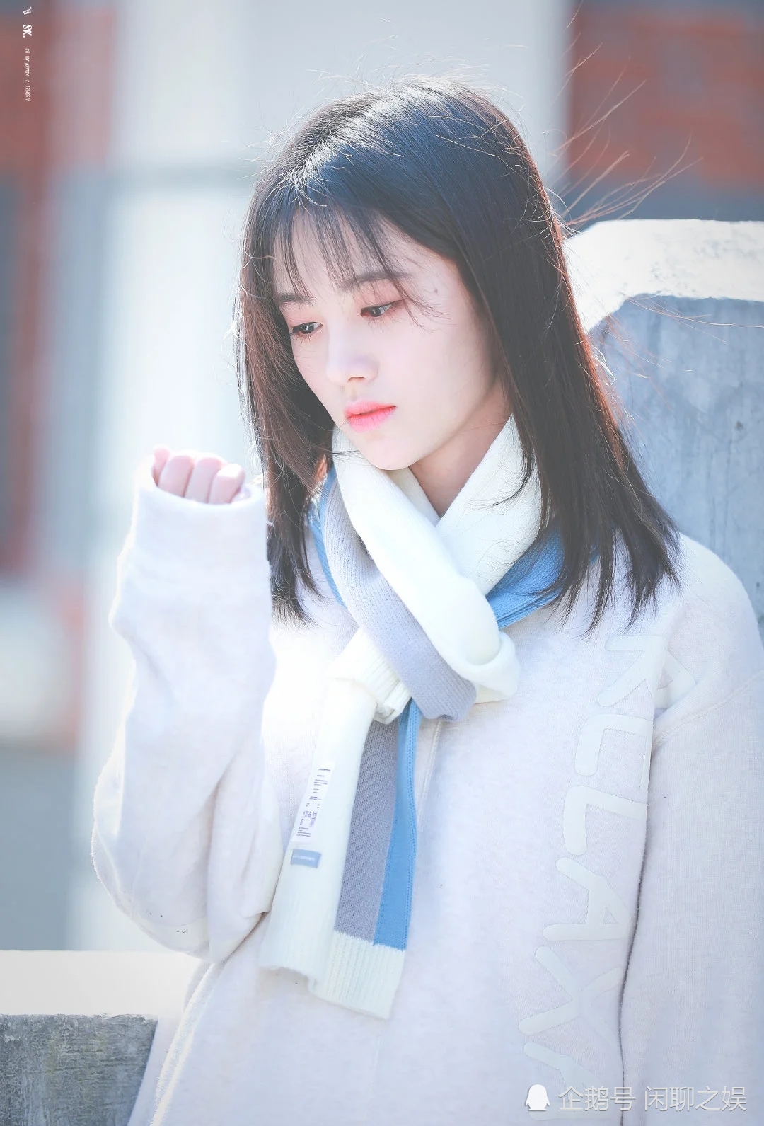 鞠婧祎,初恋女友的标准,似雪花洁白纯真