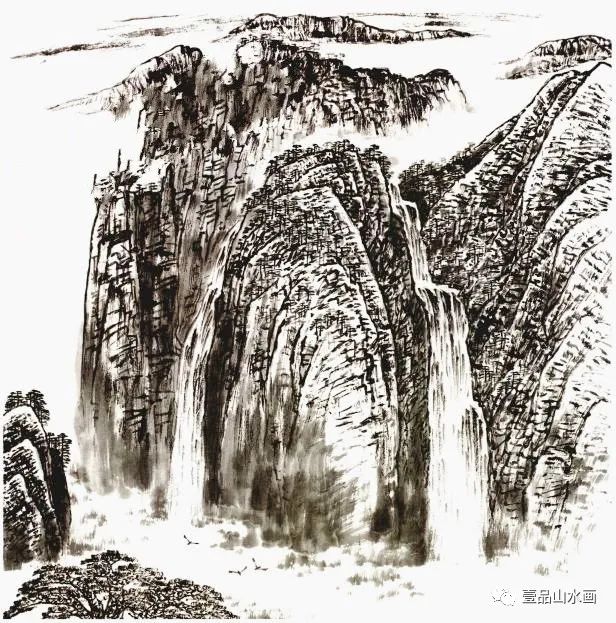 山水画,画法,黄山人字瀑,冉祥正,墨中锋