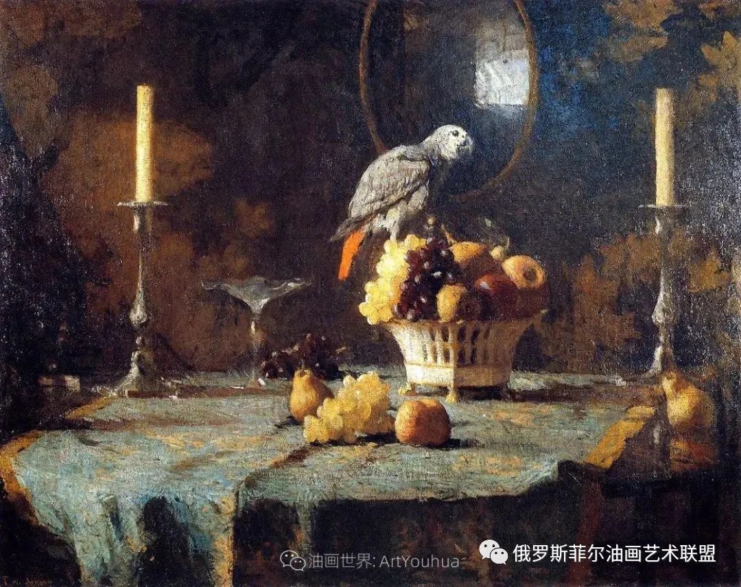 美国画家弗兰克·韦斯顿·本森人物油画作品欣赏