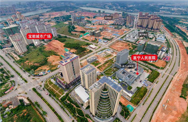 南宁龙岗,龙岗全景航拍,南宁楼盘航拍,南宁学校航拍