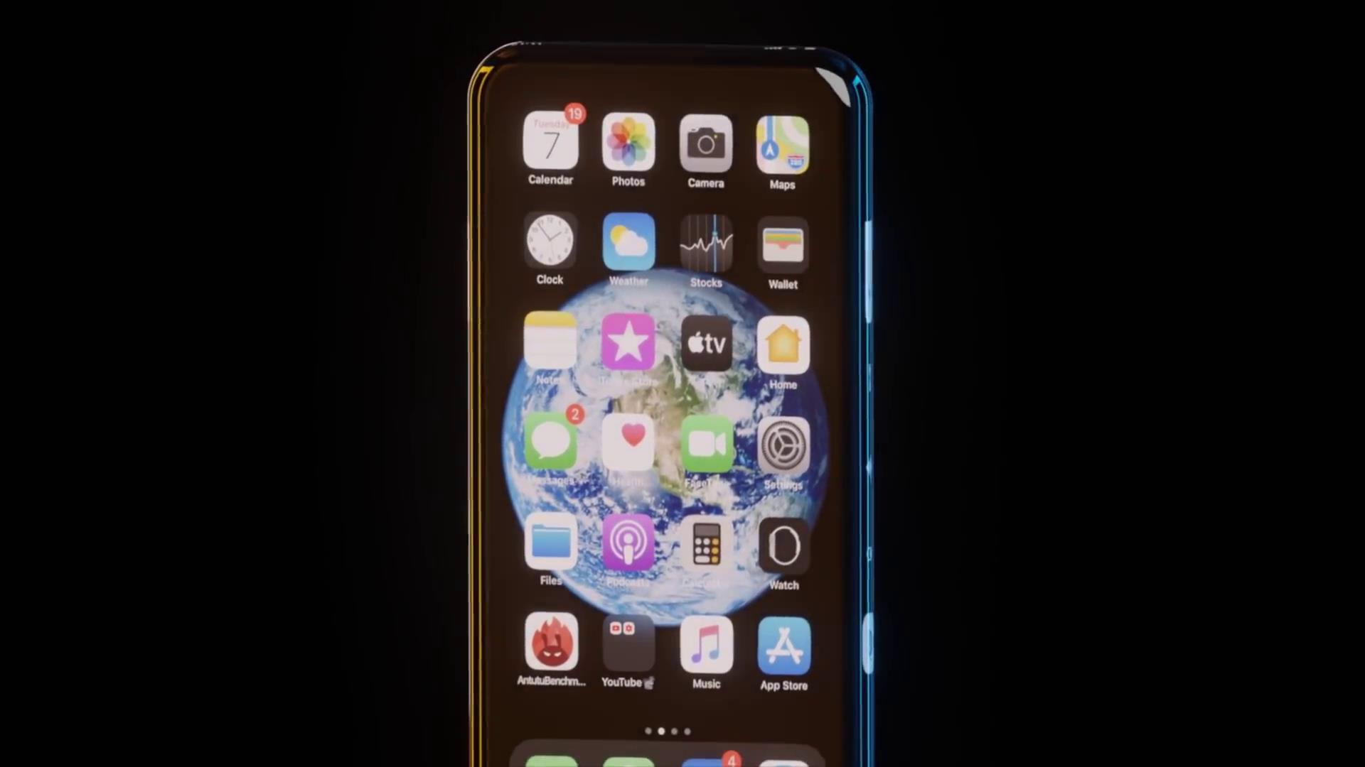 苹果iphone12最新界面,iphone12默认界面 iphone 12惊艳亮相:屏下镜头 石墨烯 a14,这才是苹果的实力