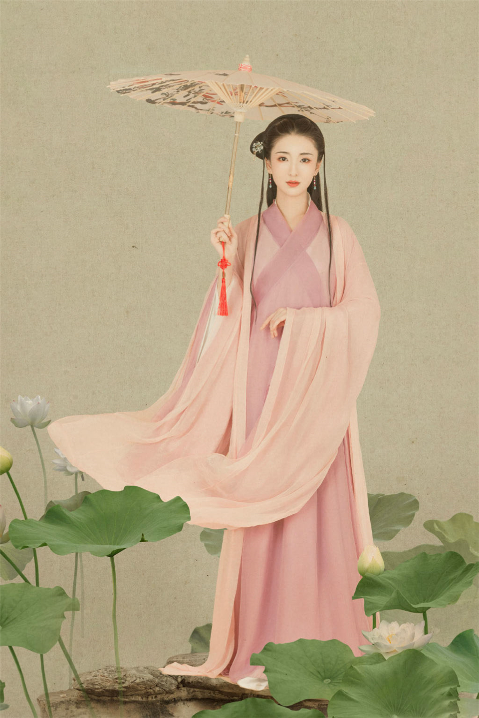 温婉知性气质影视演员美女明星许芳铱古装造型迷人写真