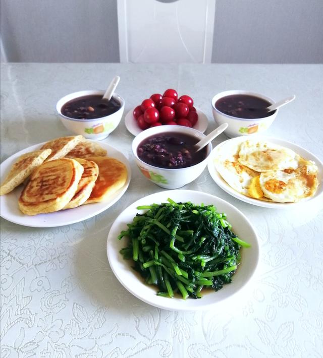 精美家常早餐,营养家常早餐,丰盛的早餐