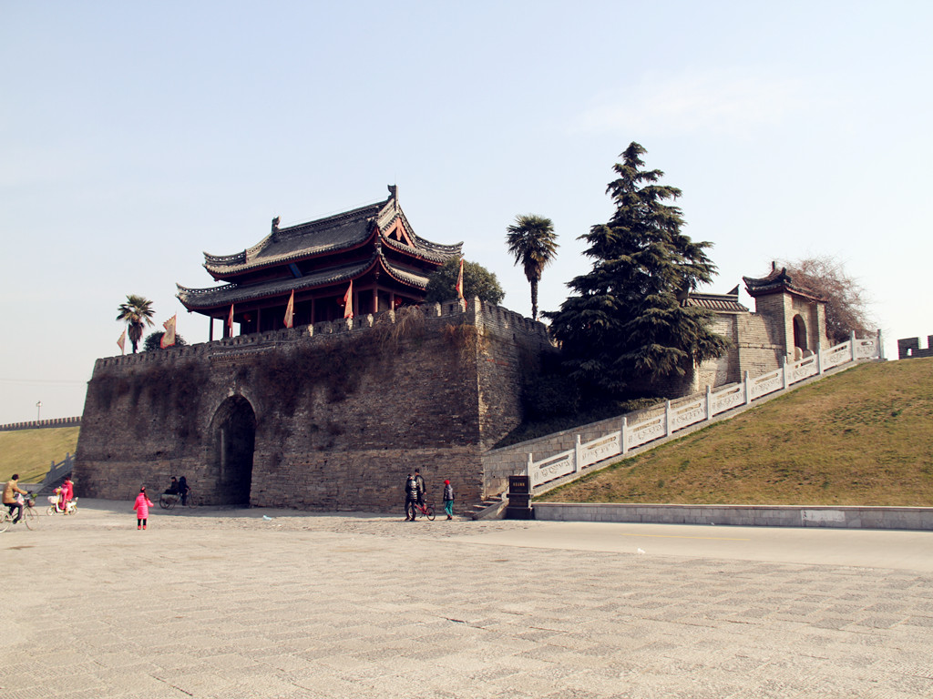 旅游景点,安徽,古城墙,古建筑,寿县古城墙