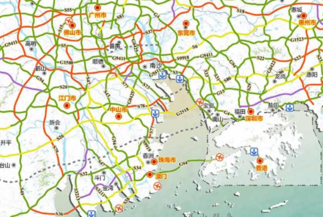 广东最新高速公路网规划出炉,未来有16条高速对接广西