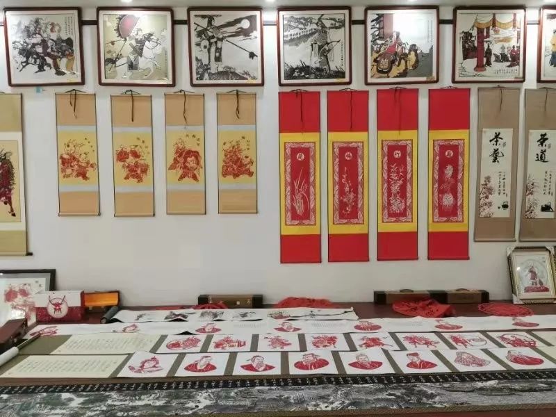 剪纸艺术,商丘师范学院,贾艳梅,非遗,展览馆