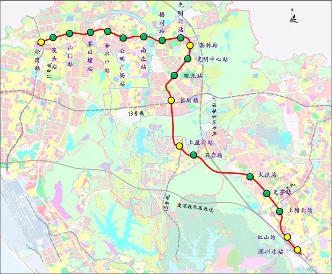 26号线地铁规划图,上海地铁26号线站点 深圳6号线开通时间确定!光明结束无地铁时代,租房价格