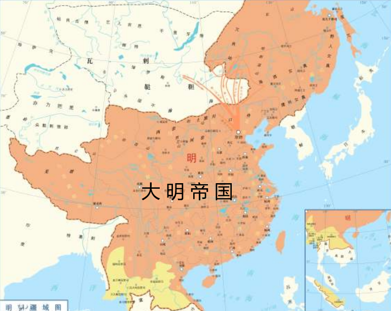 从战略地缘上看,明朝都城在北京,距离西域
