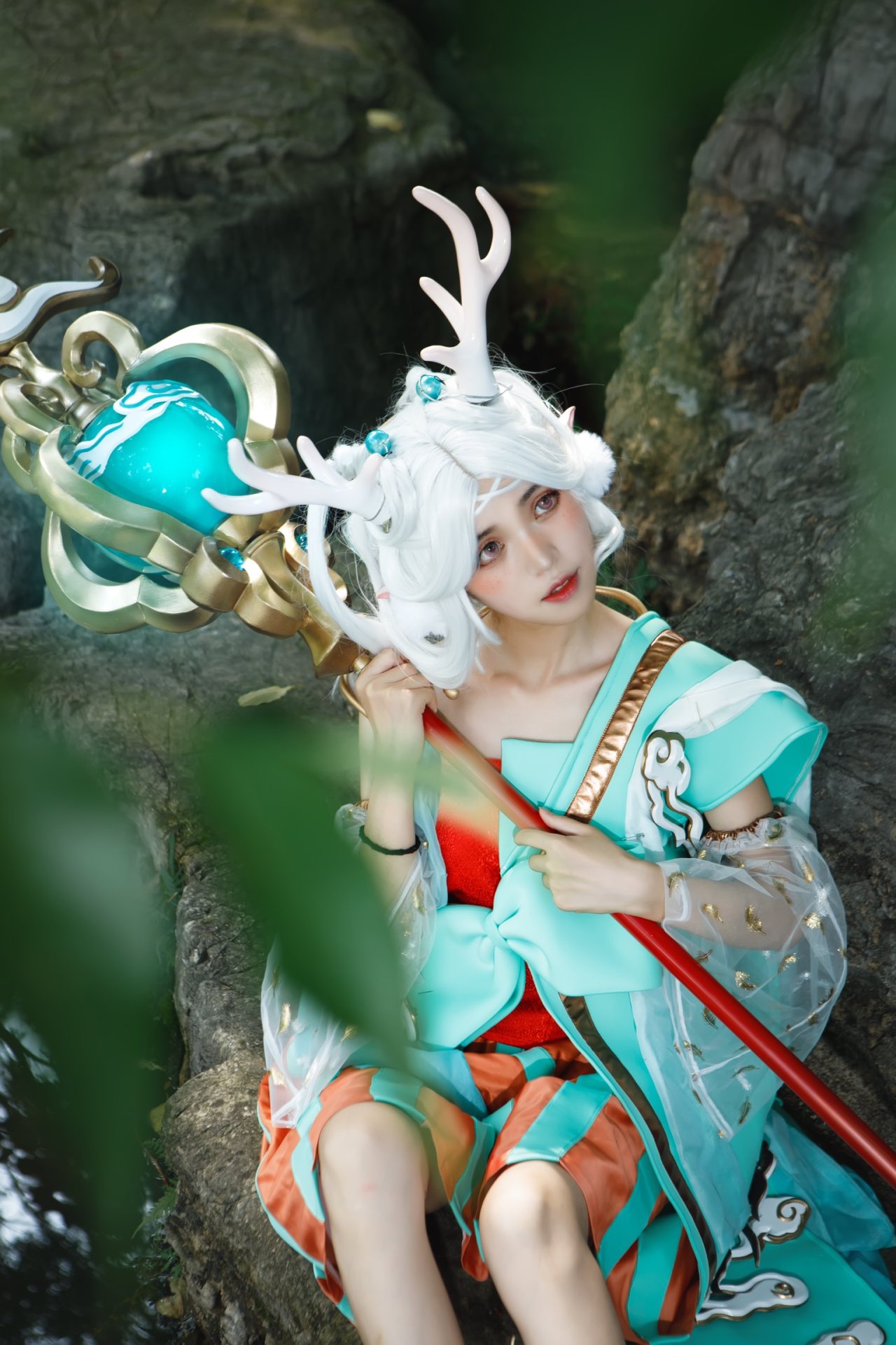 王者荣耀瑶遇见神鹿cosplay