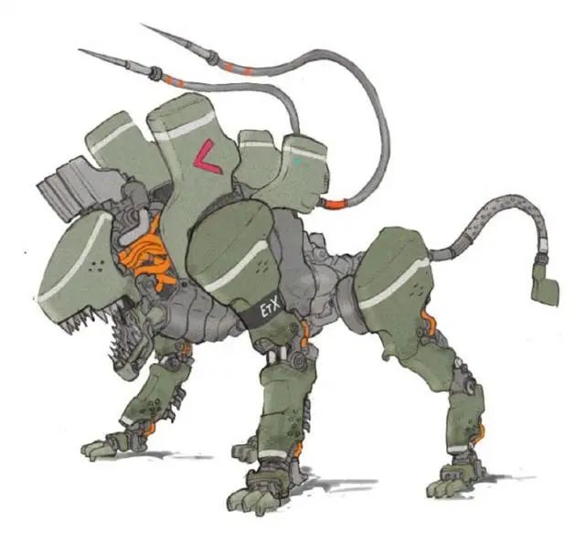 模玩控:机甲与动物的结合,钢铁猛兽概念设计图