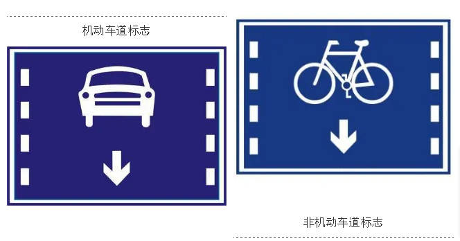 交通标志和标线,学会区分机动车和非机动车道,别再开错车道乱入危险