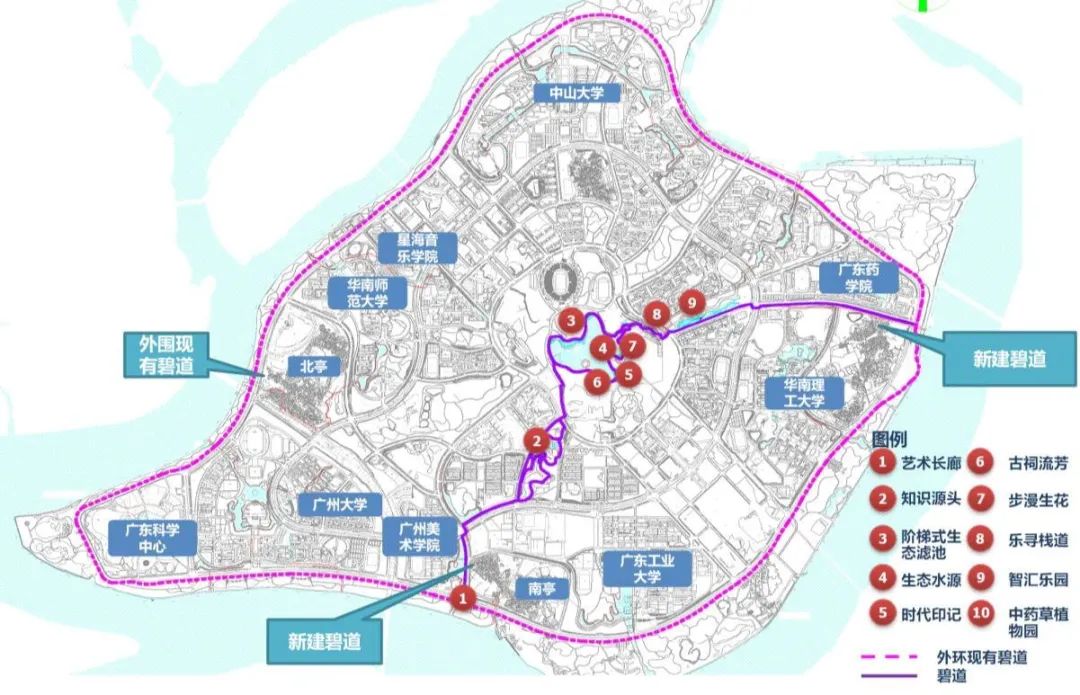 番禺再添风景线!大学城将建25.14公里碧道