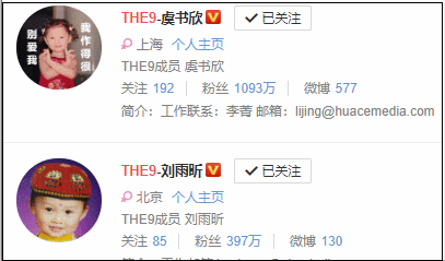 the9涨粉排名:谢可寅第一,陆柯燃逆袭,赵小棠许佳琪