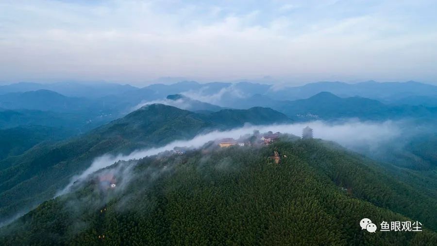 安徽郎溪:云雾缭绕的石佛山,美翻了