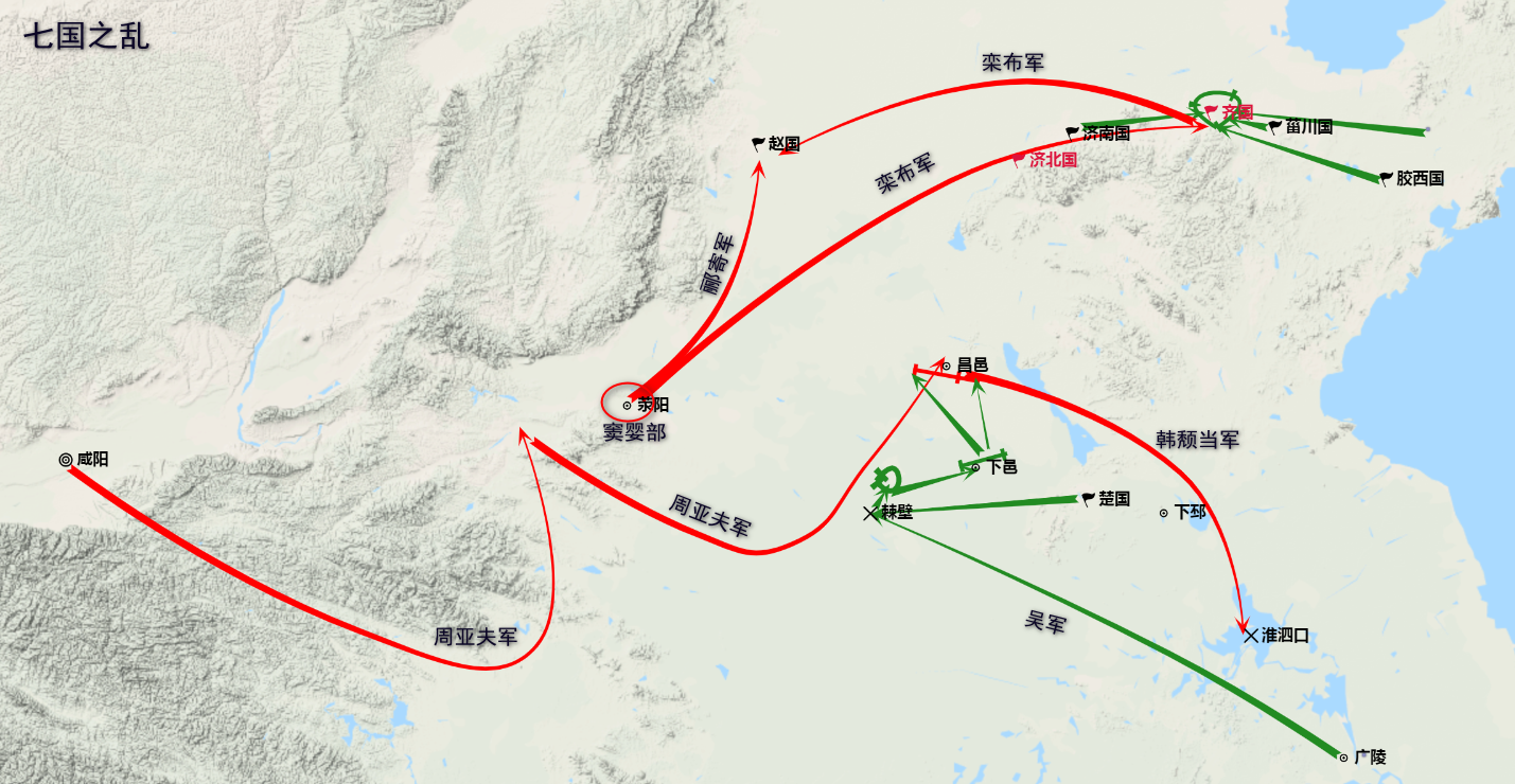 吴王刘濞,七国之乱,吴楚联军,周亚夫,汉景帝,晁错