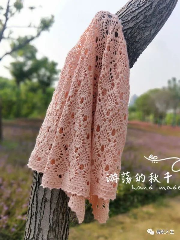 女士夏季菠萝花样中袖开衫编织图解