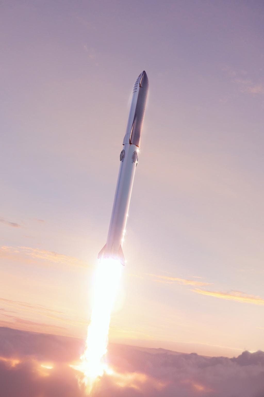 星际飞船",是spacex正在研发的一款具有划时代意义的太空飞船