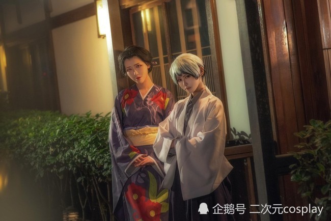 《鬼灭之刃》愈史郎&珠世cos,绝美画面,我仿佛看了一场电影