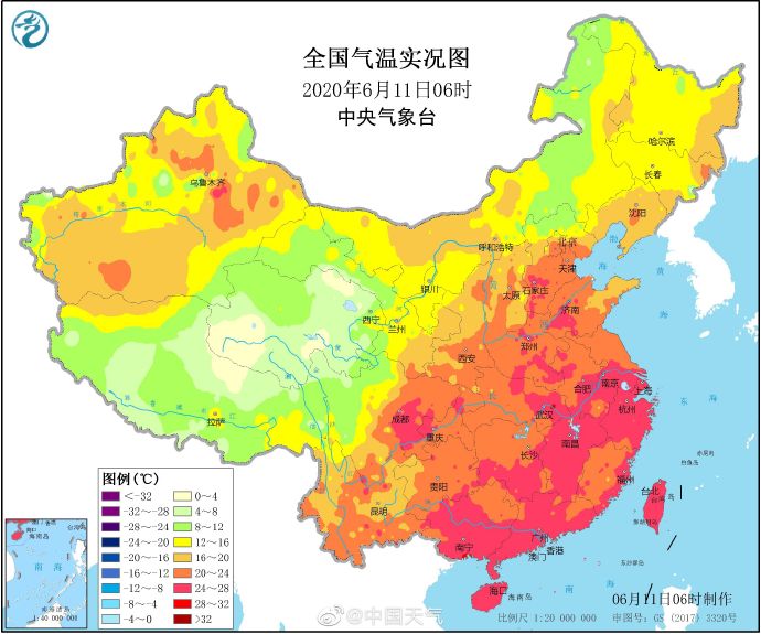 别看气温不算太高,但相对湿度高,江南一带今早闷热感还是挺明显的