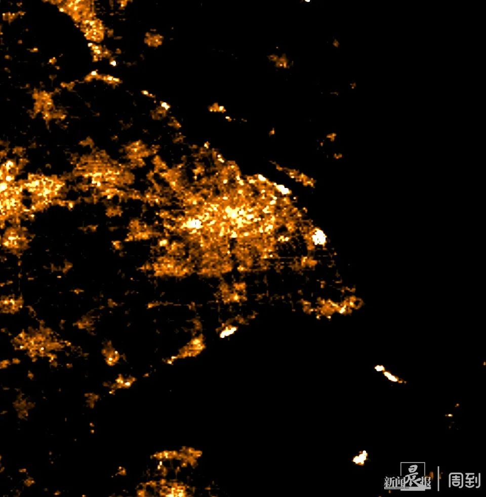 上海4个月夜间"亮"度蹭蹭直升,卫星图曝光