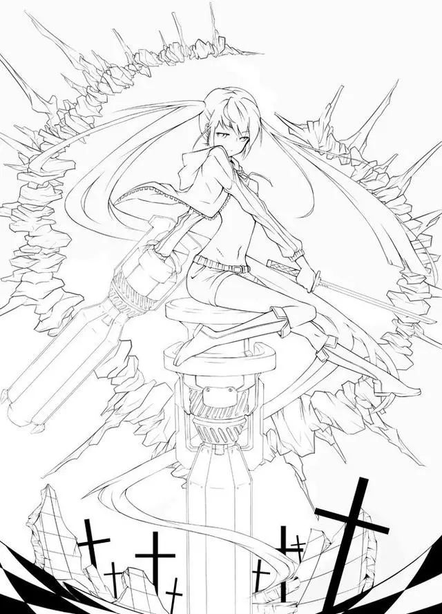 【漫画线稿】一大波原画素材动漫人物线稿来袭