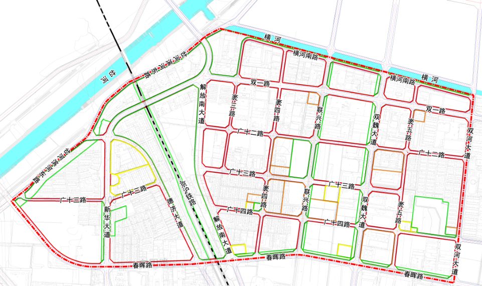 近日,德城区新华街道办事处春晖路(岔河东大道-g105)道路改造