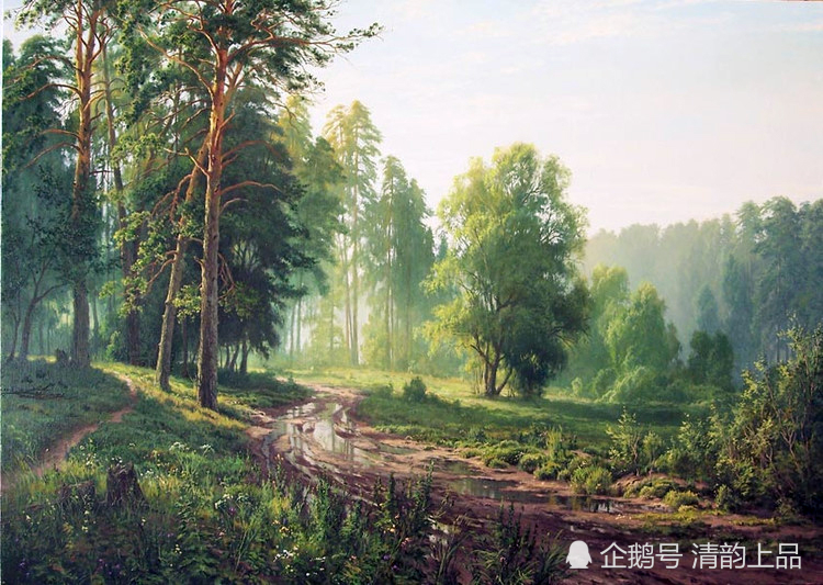 俄罗斯画家,巴索夫·谢尔盖,风景油画欣赏