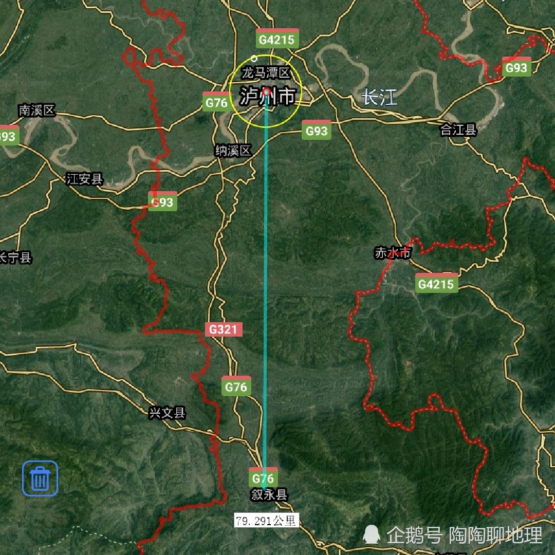 泸州市各地至市区直线距离,泸县最近,古蔺县最远,来了解一下?