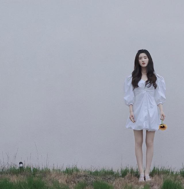 赵露思,白色,连衣裙,仙气,私服