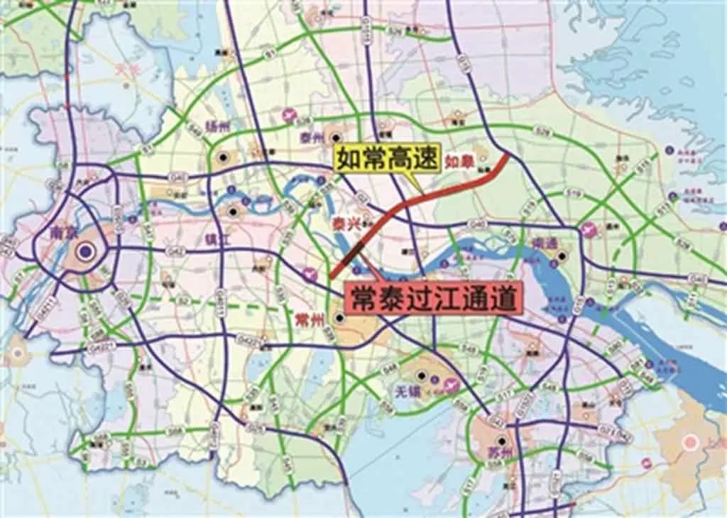 常泰长江大桥,高速公路,斜拉桥