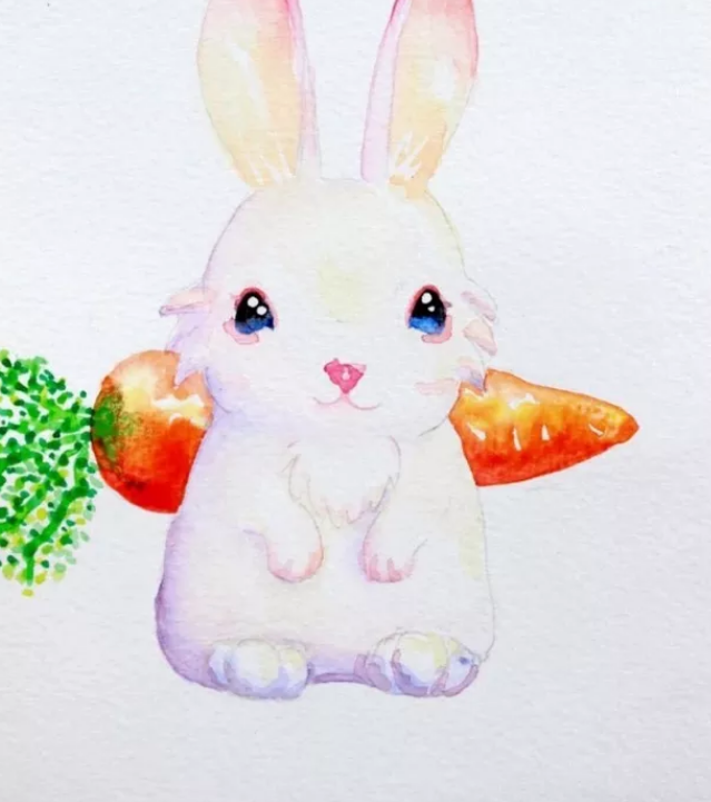 分享一波兔兔的卡通图,可爱!