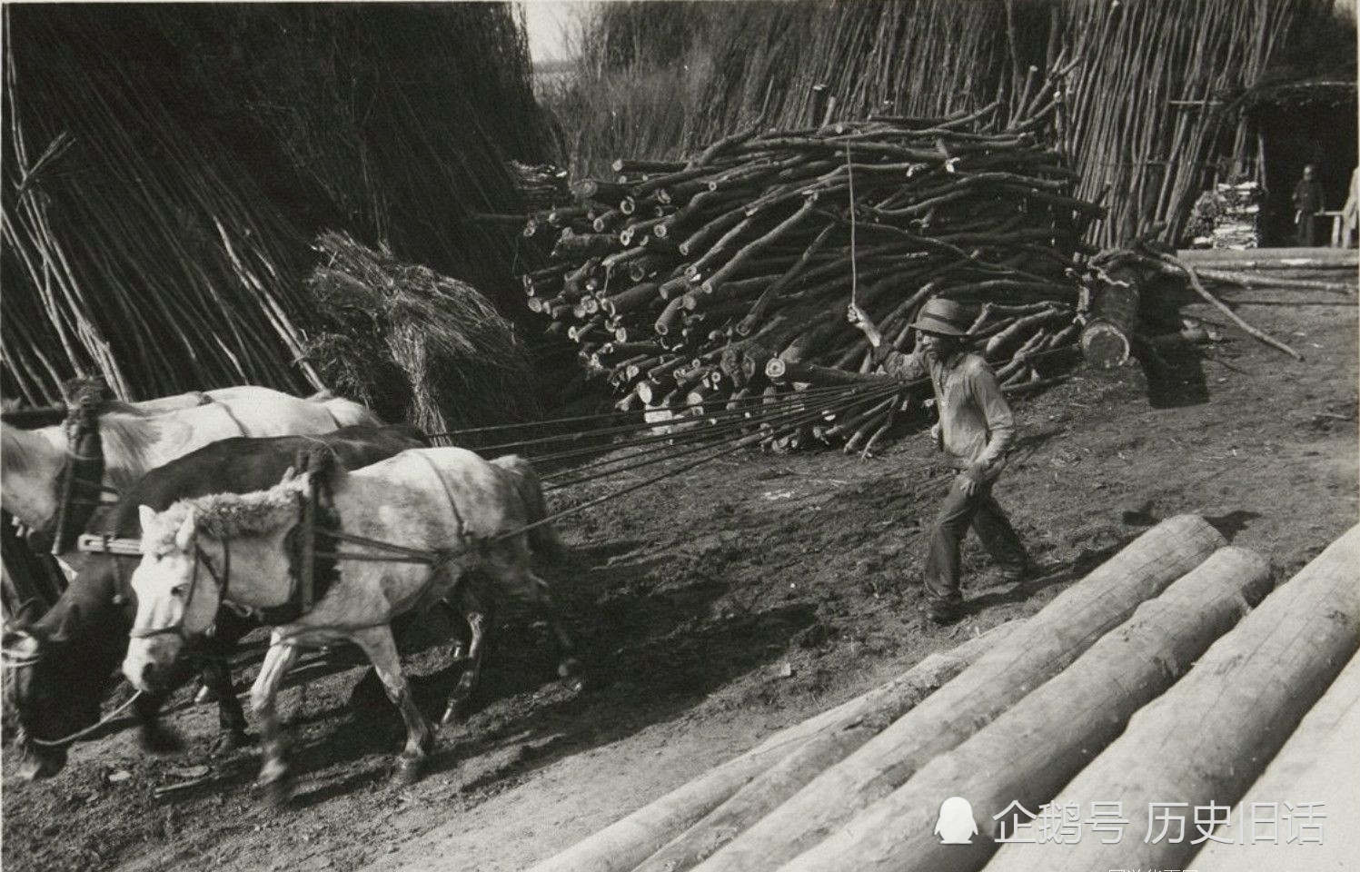 1934年黑龙江佳木斯富锦城老照片,被日本侵略者占领还