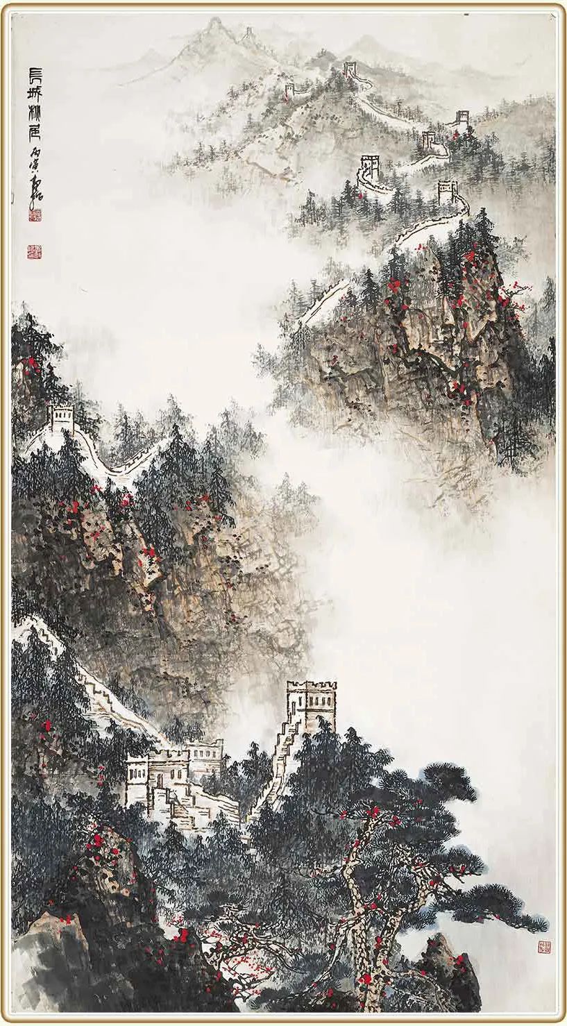 山水画,白启哲,白雪石,桂林山水甲天下,绘画,画家