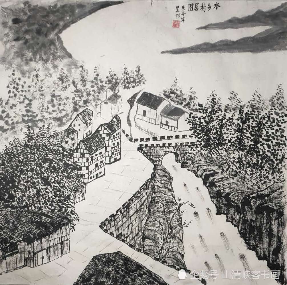 重庆乡村印象-吊脚楼,瀑布,山城美景-山清峡客学生优秀作品展