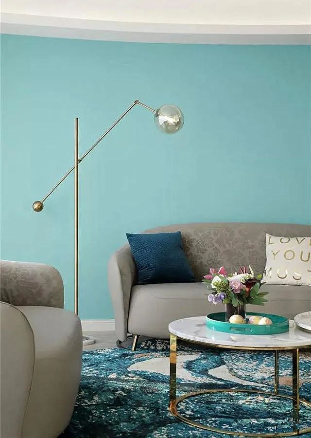 蒂芙尼蓝,室内设计,墙面漆,色彩搭配,室内色彩