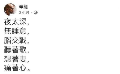刘真离世近3月,好友曝辛龙慢慢走出丧妻之痛,偶尔会开