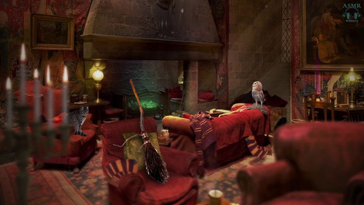 《哈利波特》:红红火火的格兰芬多休息室,学生们温馨的小家