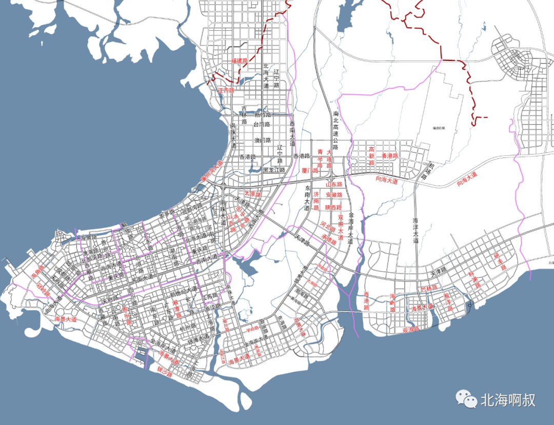 北海发布城市道路路名规划意见征集公告
