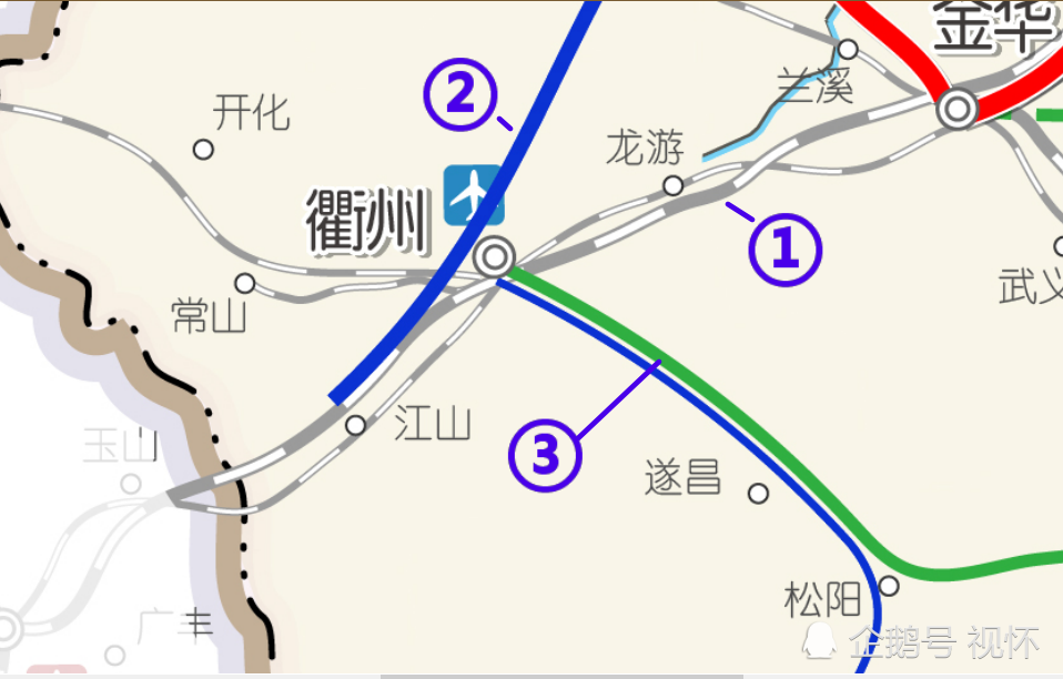 未来浙江衢州3条高铁:江山,龙游迎双高铁时代,衢九铁路是普铁