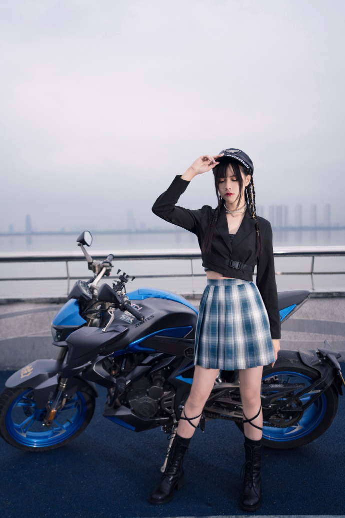 jk,少女,制服,机车