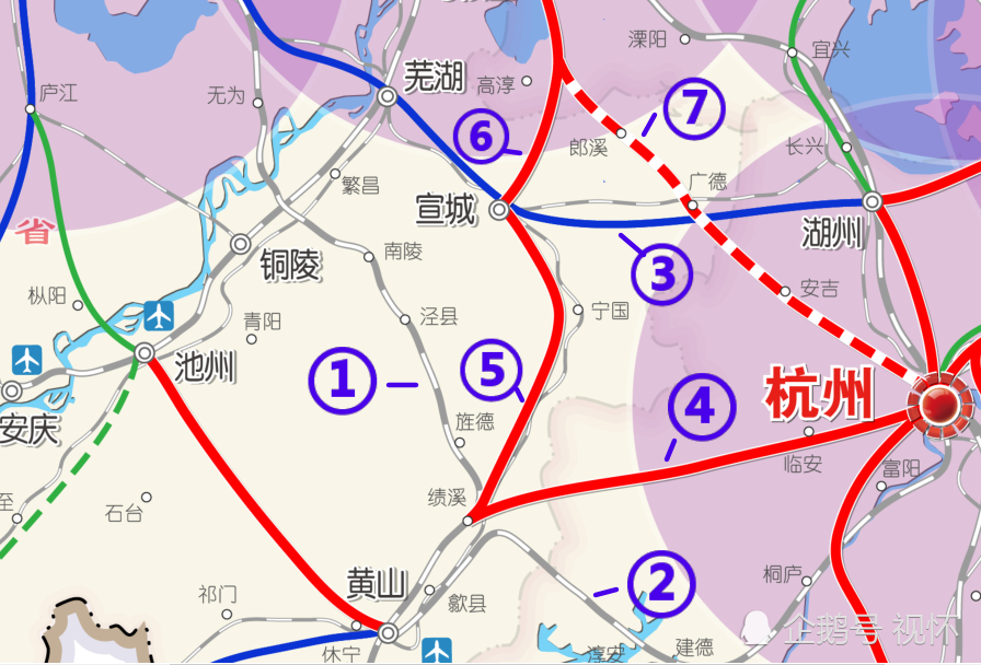 未来安徽宣城7条高铁:郎溪,广德或后来居上,绩溪再迎利好