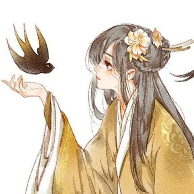 超火·手绘·古风女生头像:日为朝,月为暮,卿为朝朝暮暮