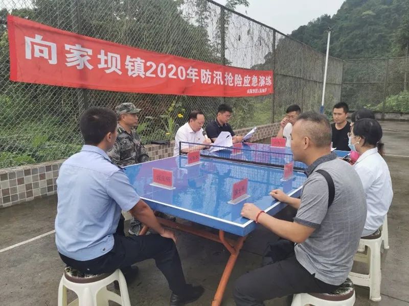 向家坝镇开展2020年度防汛抢险应急演练