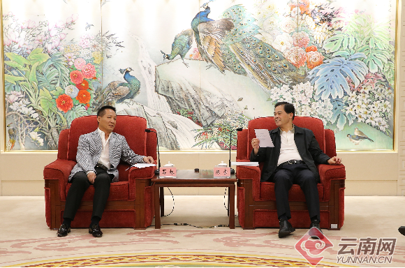 省委书记陈豪在昆明会见了北京通盈投资集团公司董事长石林,科瑞集团